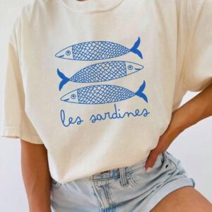 Rosa Clothing - Les Sardines Print Women T-Shirt