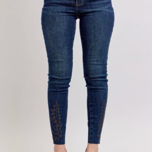 Judy Blue Jeans - High Waisted Western Embroidery Detail Skinny