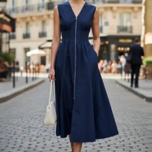 VAVA by Joy Han - Two Way Zip Up Midi Dress